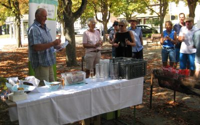 Weinwanderung der Bürgerstiftung am 10. September bei sonnigem Wetter